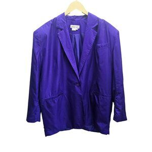 Naked Silk Vintage Purple Retro Blazer XL